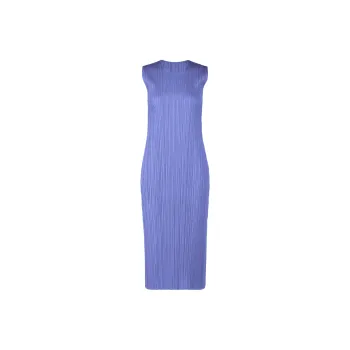 PLEATS PLEASE ISSEY MIYAKE Sleeveless Dress Women's Purple