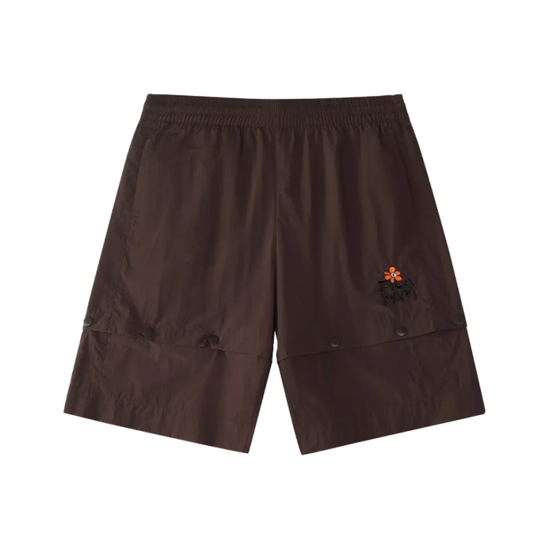 FILA FUSION x P.A.M. Casual Shorts Women's Brown Khaki Umber-0