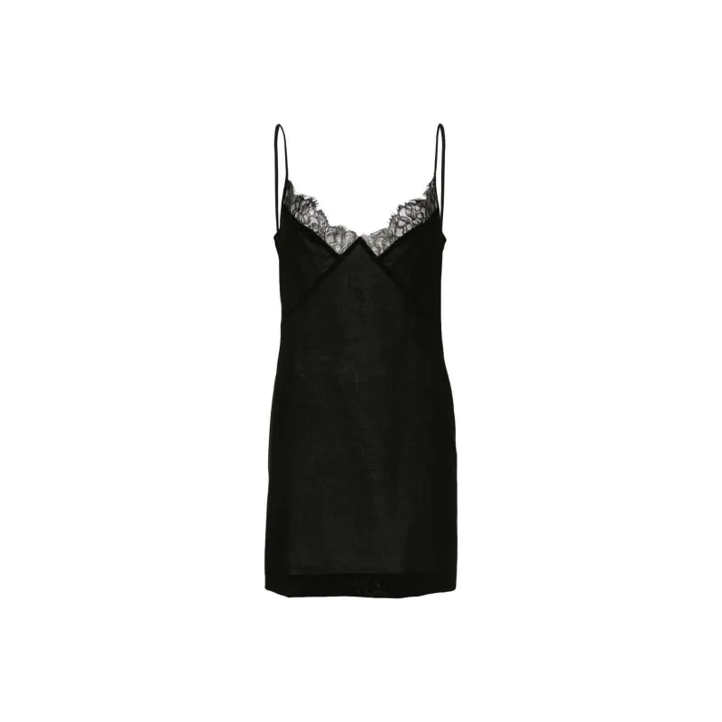 Blumarine Lace trim Mini Dress-0