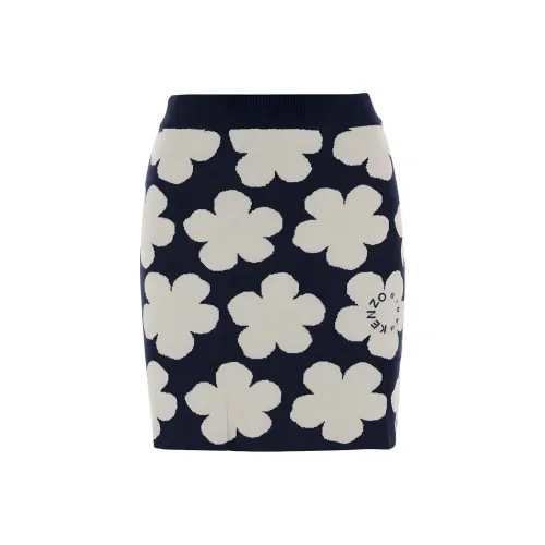 KENZO Floral Intarsia High-Waisted Mini Skirt