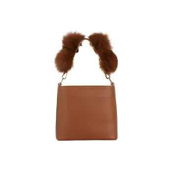 IRIDESCENCE Cow Leather One Shoulder Handbags Women's Caramel