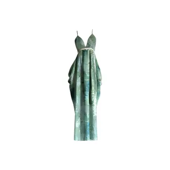 DOSOHEB Slip Dress Women's Green