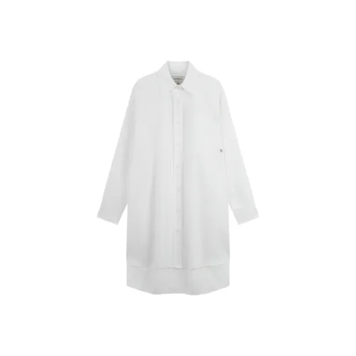 CALVIN KLEIN Long Sleeved Dresses Women's Moon White