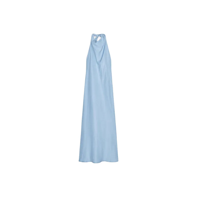 ZARA Sleeveless Dress Women's Light Blue-0