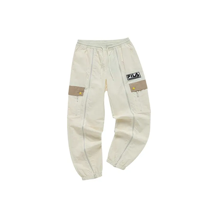 White Mountaineering X FILA FUSION FILA FUSION Hakusan L Collaboration Collection Sports Pants Women's Milk Salt White-0