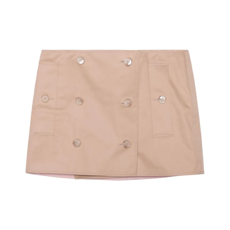 Burberry Trench Cotton Mini Skirt-0