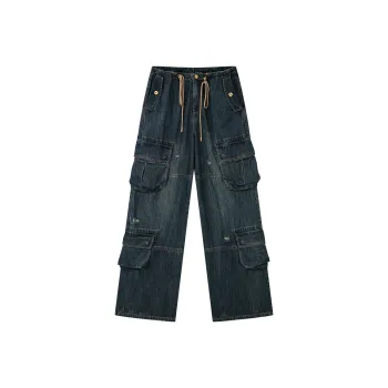 UOOYAA Jeans Women's Dark Blue