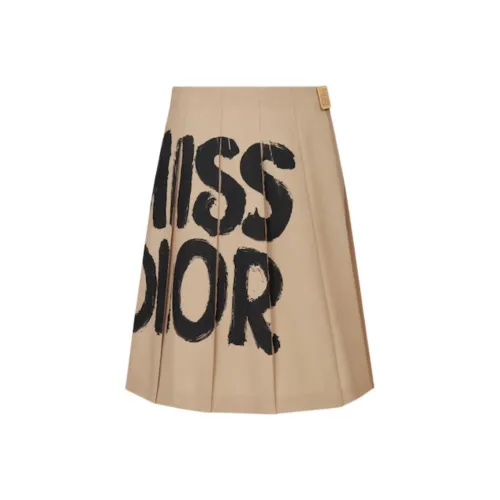 DIOR Casual Short Skirts Women's Beige