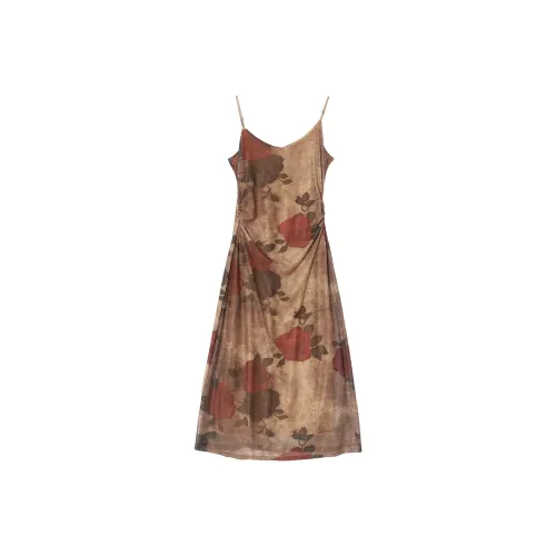 WESTLINK Slip Dresses Women's Coffee