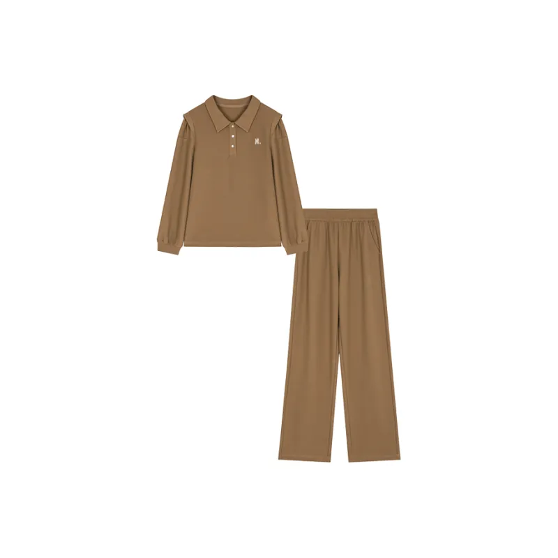 Mo Han Yi Mei Casual Suit Women's Dark Coffee-0