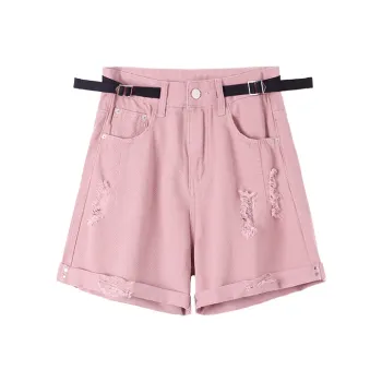HIPPIEMISS Denim Shorts Women's Pink