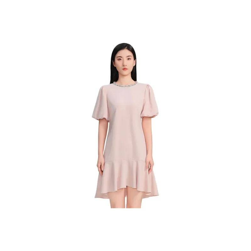 Blood Glitter Short-Sleeved Dresses Women's-0