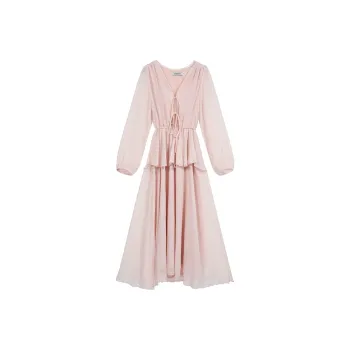 PLANE DRIFT Long Sleeved Dresses Women's Pink