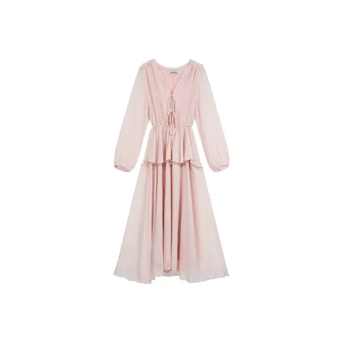 PLANE DRIFT Long Sleeved Dresses Women's Pink