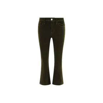 FRAME Le Crop Mid-Rise Cropped Trousers