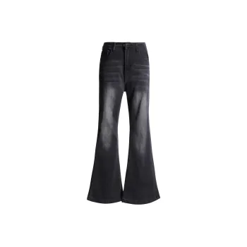 Wen Shan Jeans Women's Black Gray Color