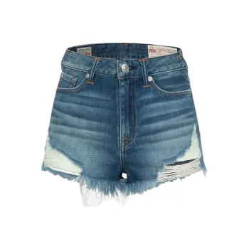 EVISU Denim Shorts Women's Denim Blue