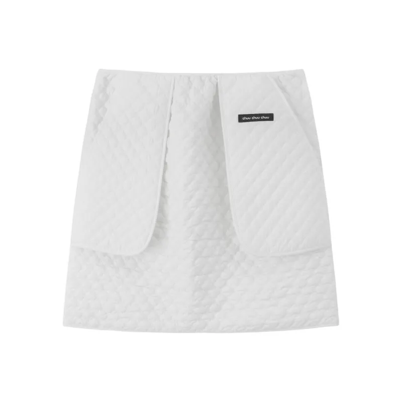 CHUU SS23 Wearing A Mini Skirt Women's White-0