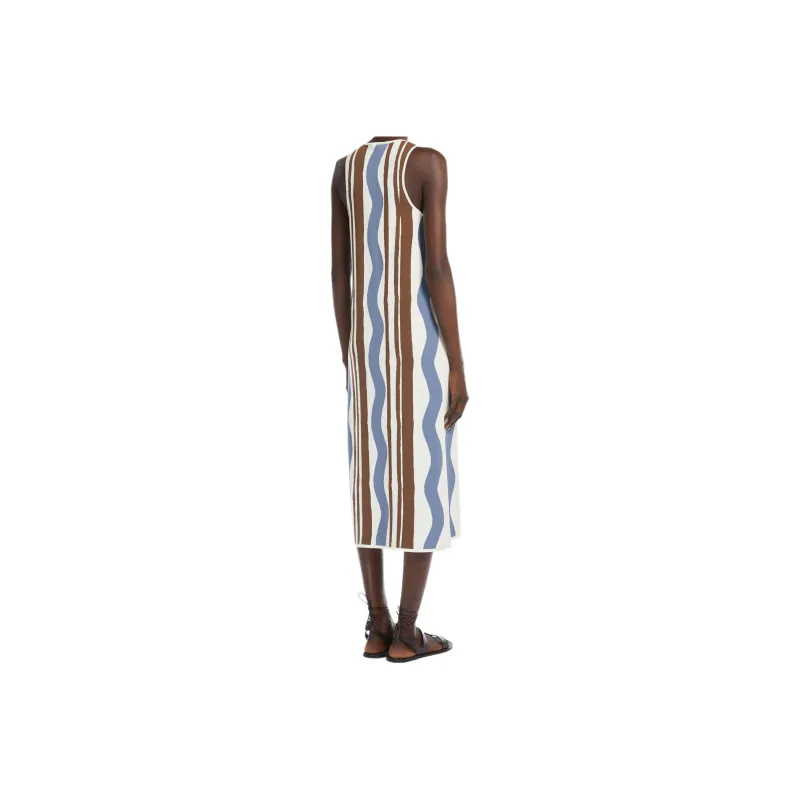 WEEKEND MaxMara Wave pattern Midi Dress-3