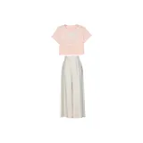 Pink T-Shirt+Apricot Pants