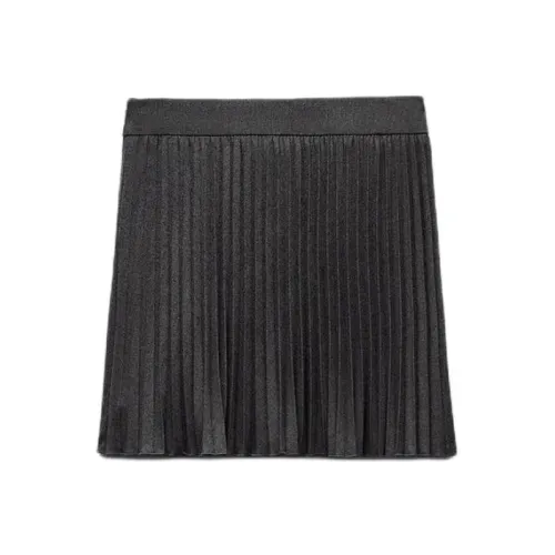 ZARA Casual Short Skirts Women's Medium Gray