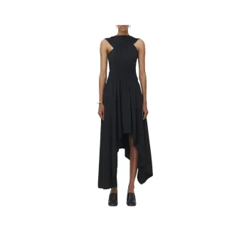 Alexander McQueen Boat Neck Sleeveless Dress