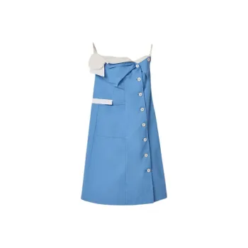 MIU MIU SS25 Sleeveless Dress Women's Blue