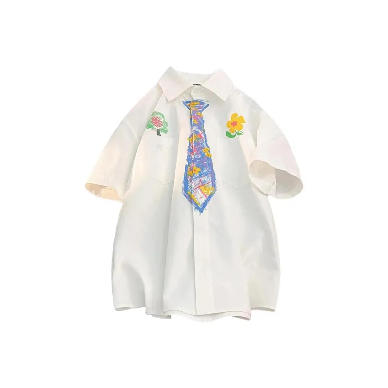 HOKLV Shirts Unisex White-1