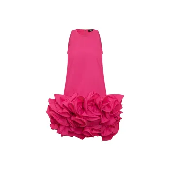 ROCHAS Racer-front Ruffled Minidress