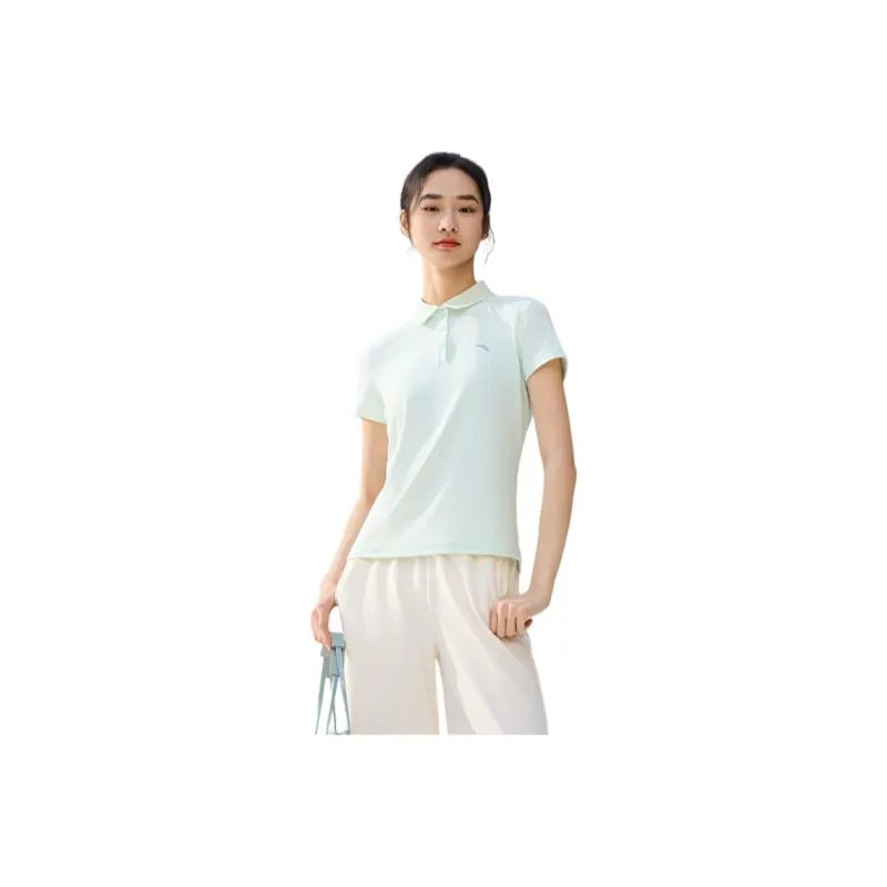 Anta Polo Shirt Women's Sunlit Morning Green-0