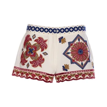 Farm Rio Embroidered design Shorts