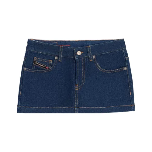 DIESEL Denim Short Skirts Women's Blue