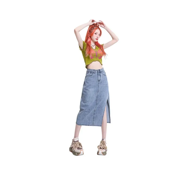The New Age Family Denim Long Skirt Women's-0