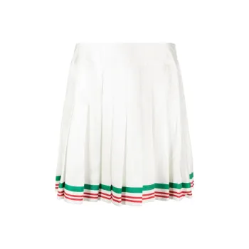CASABLANCA Casa Way Silk Tennis Skirt