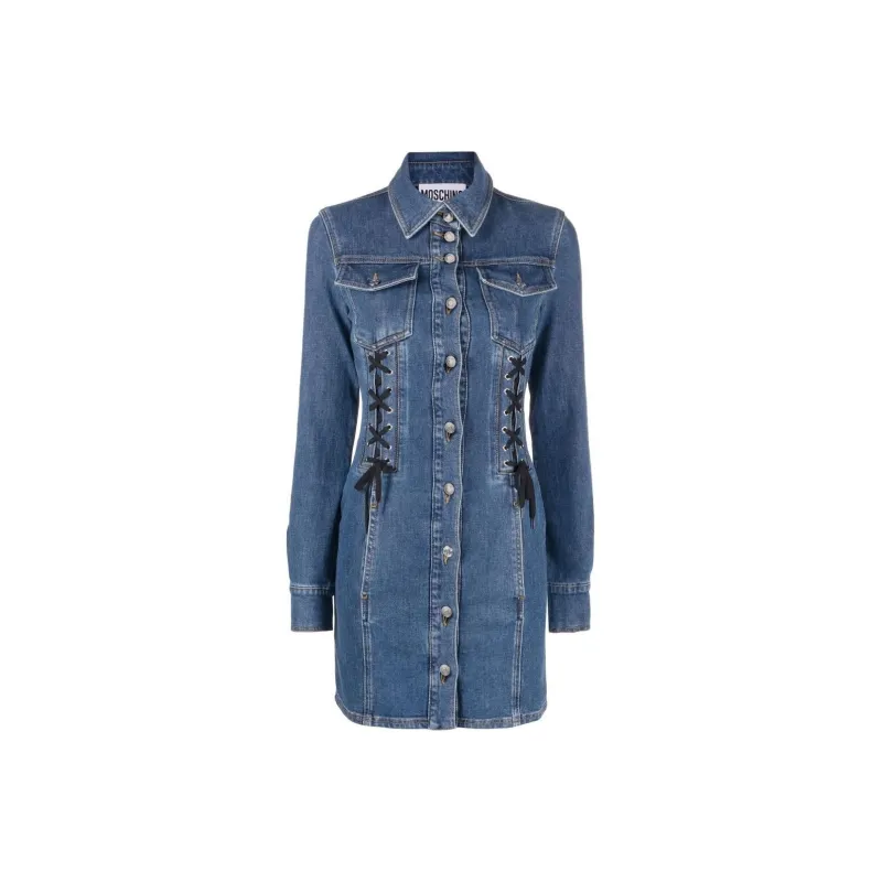 MOSCHINO Denim Short Skirts Women's Blue-0