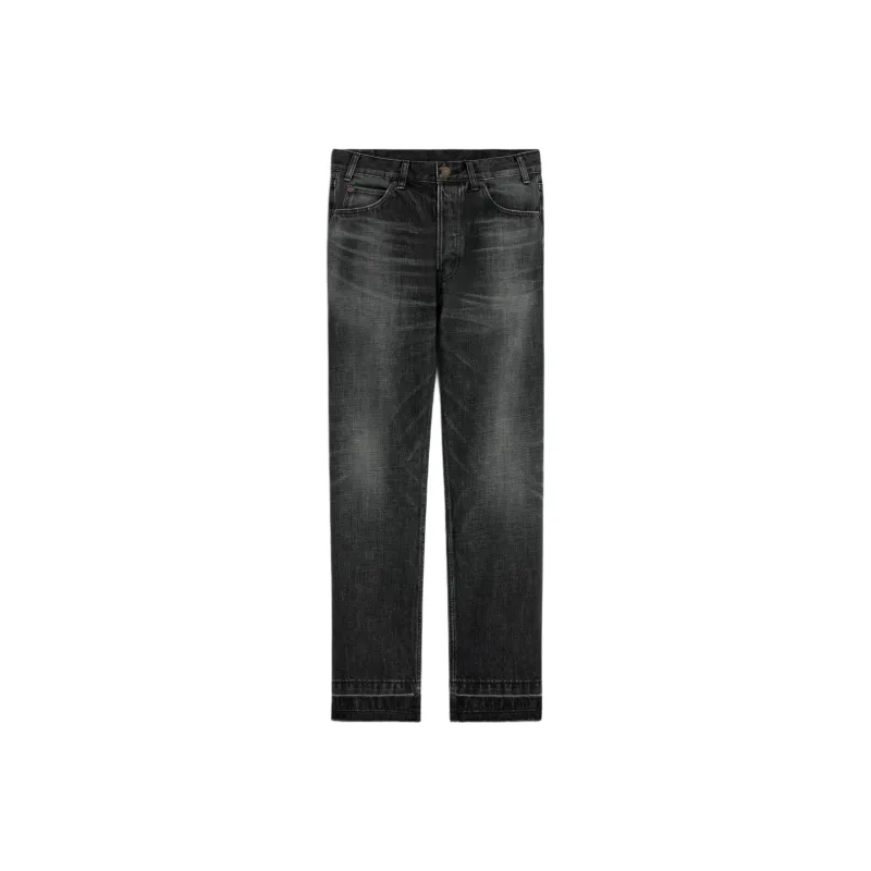 CELINE Wesley Jeans In Black Ice Rinse Wash Denim-0