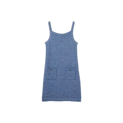 GUCCI Sleeveless Dress Women's Blue