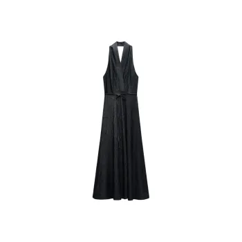 ZARA ZW Series Slip Dress Women's Blue