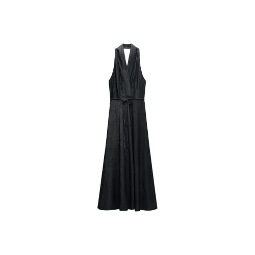 ZARA ZW Series Slip Dress Women's Blue