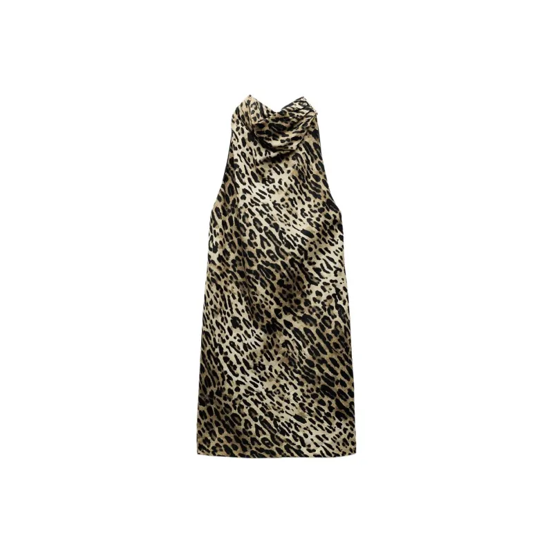 ZARA Sleeveless Dress Women's Multicolor-0