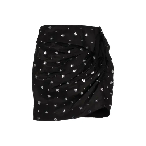 Self-portrait Casual Short Skirts Women's Black