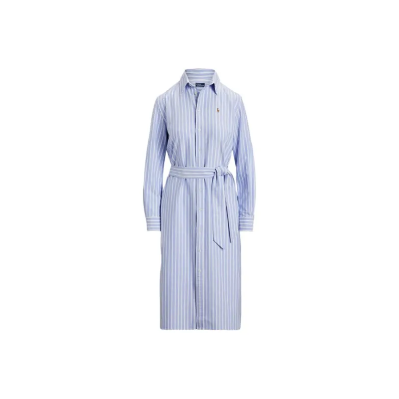 Polo Ralph Lauren Striped Long Sleeved Shirt Dress-0