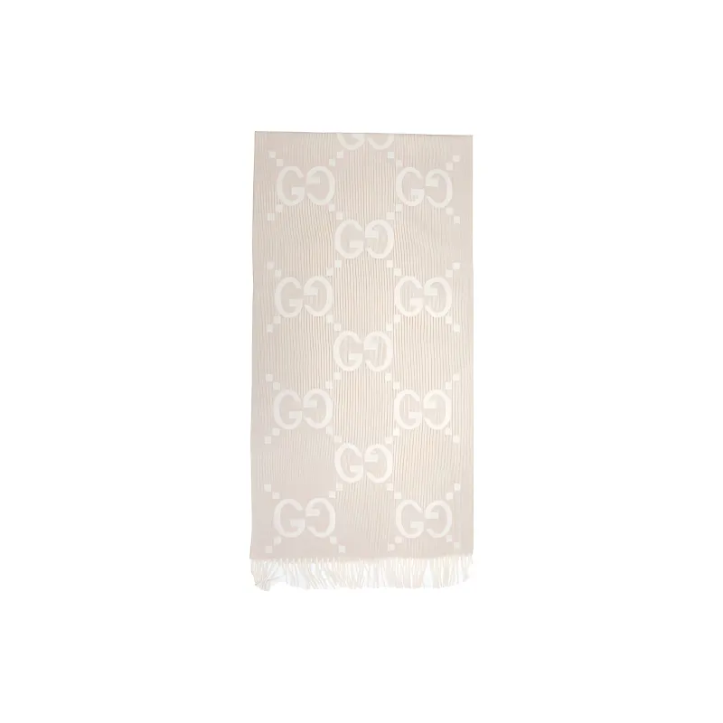 GUCCI GG-jacquard Cashmere Scarf-0