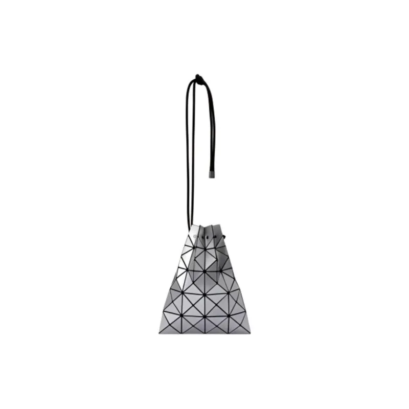 ISSEY MIYAKE PVC Bucket Bag, Shoulder Bag, Crossbody Bag Women's Silver-1