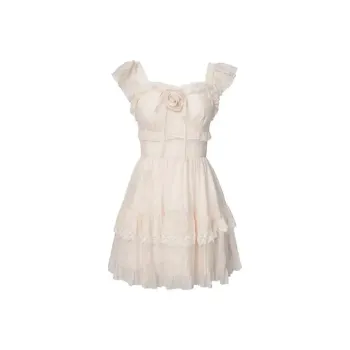 Zukizuki Slip Dress Women's Apricot
