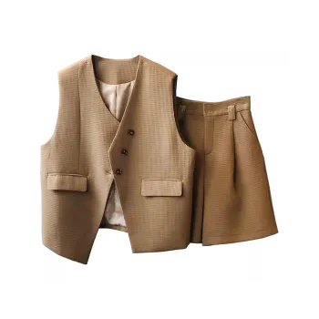 Wbwq Casual Suit Women's 2 Pack Coffee