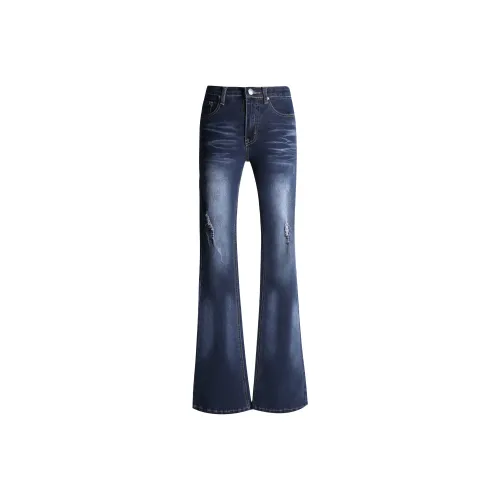 Wen Shan Jeans Women's Medium Antique Blue