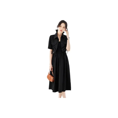 TERRE BLEUE Skirt Set Women's Black