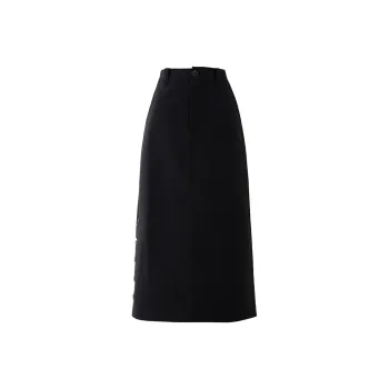 SOON FLOWER Spring Casual Long Skirts Women's Black