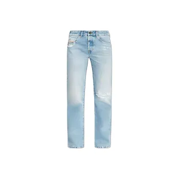 DIESEL 1989 D Mine Distressed Straight Leg Jeans